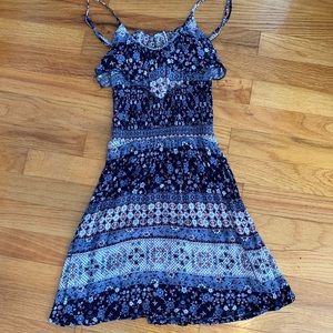 Aeropostale Blue patterned dress